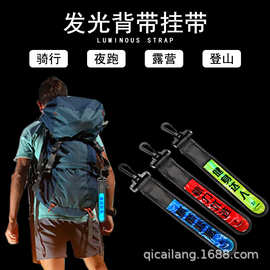 新款Led发光背包灯 车尾灯户外骑行活动闪光警示灯野营背包发光灯