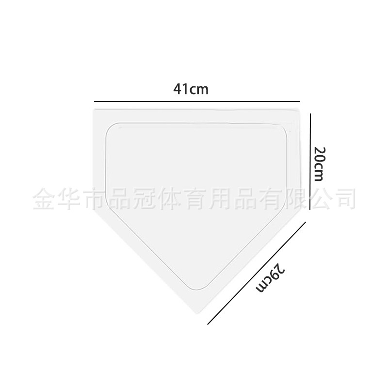 Plato de marca plana rectángulo redondo en ángulo recto goma marcador de almohadilla marcador voleibol tenis campo marcador