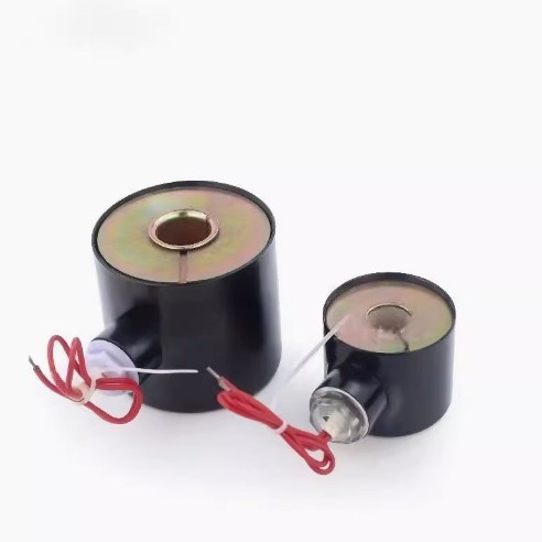 电磁阀水阀铜线圈小口径电磁阀水阀线圈带保护铁壳AC220V DC24V|undefined