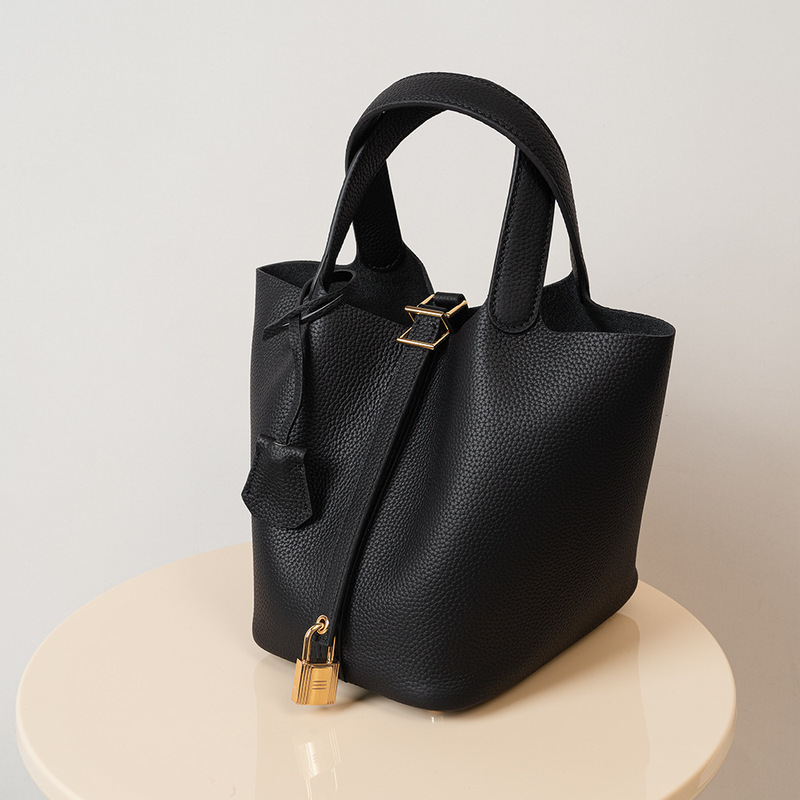 Cross-Border Best-Selling Bucket Bag, Light Luxury and High-End Genuine Leather Women's Bag, Basket Bag, Mommy Bride Wedding Bag, Handbag Cross-Border Best-Selling Bucket Bag, Light Luxury and High-End Genuine Leather Women's Bag, Basket Bag, Mommy Bride Wedding Bag, Handbag