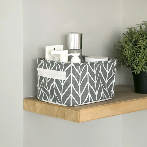 Fabric storage box, cotton and linen storage box, desktop storage box, cosmetic storage basket, underwear storage basket, wholesale