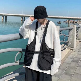 Men's and Women's Vest Vest Youth Fashion Loose Summer New Thin Loose Casual Fashion All-match Korean Solid Color