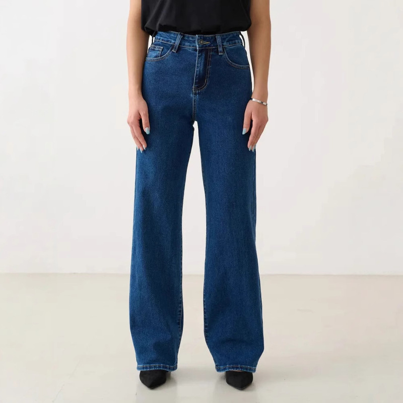 俄罗斯服装外贸牛仔裤女2025新款直筒裤女装跨境OZON/WB一件代发|undefined