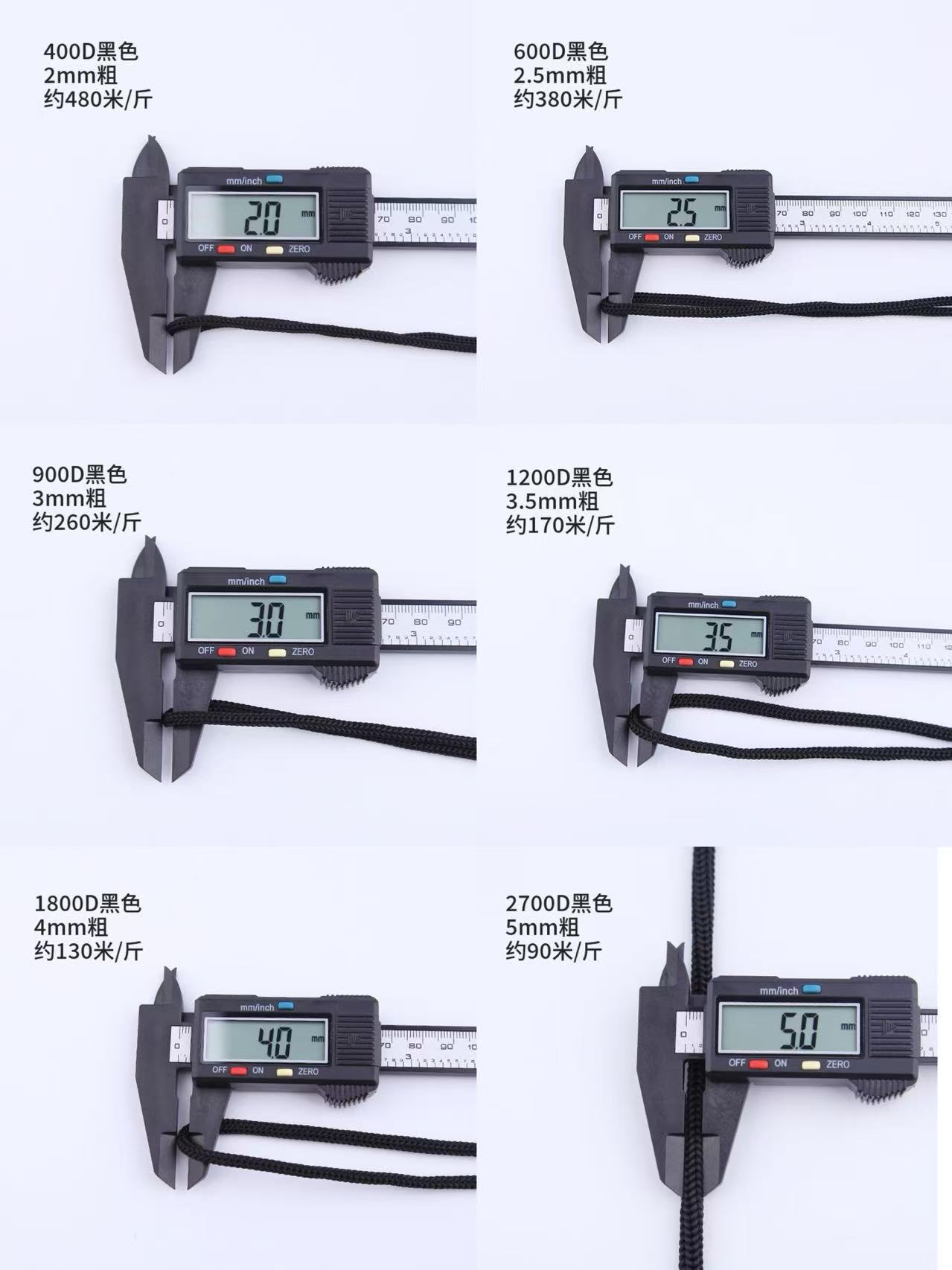 Pp cuerda de polipropileno punto de fábrica venta directa en color blanco y negro cuerda de nailon boca cordón hueco portátil cuerda tejida a mano