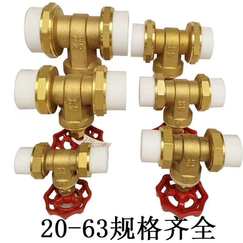 Латунь PPR задвижка ручной горячего расплава двойной свободные совместные медные задвижки аксессуары сантехника трубы выключатель клапан ppr запорный клапан