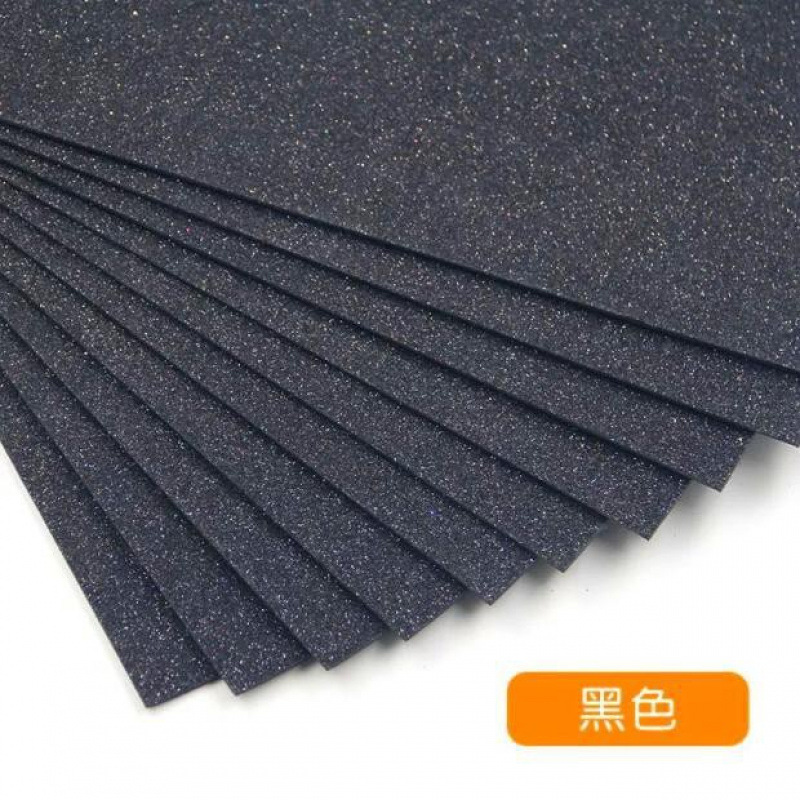 /金葱海绵纸带背胶闪光彩色纸金粉泡沫纸橡塑纸儿童手工材料|undefined