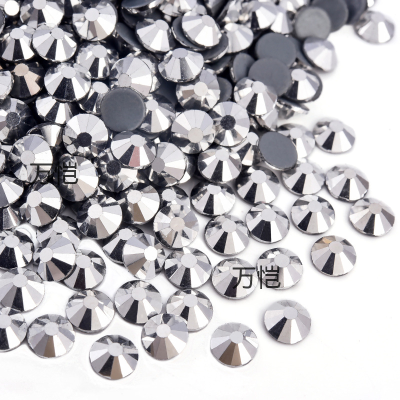 爆発的な輝きの平底イミテーションオパールラインストーン、衣類用アクセサリー、電気メッキガラスラインストーン、大型装飾品、DIYジュエリーアクセサリー材料