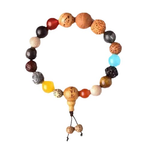 The same as Lingyin Mountain 18 seeds bracelet for men and women, suitable for gift, 18 seeds hand-held Mala star and moon Bodhi beads for the year of the horse.