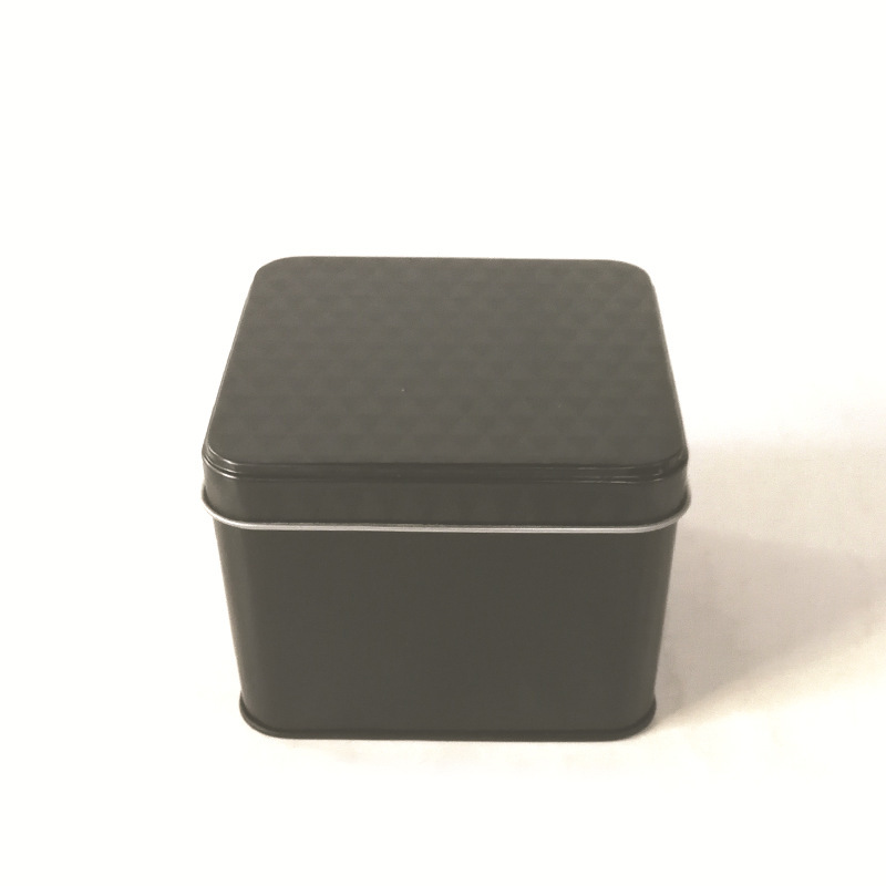 方形马口铁金属铁盒 黑色包装金属铁盒 厂家直供方形铁盒