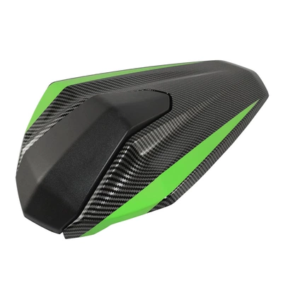 Motorcycle cushion | Seat Bag Rear Hump Rear - rear-hump-carbon-color-green-strip
