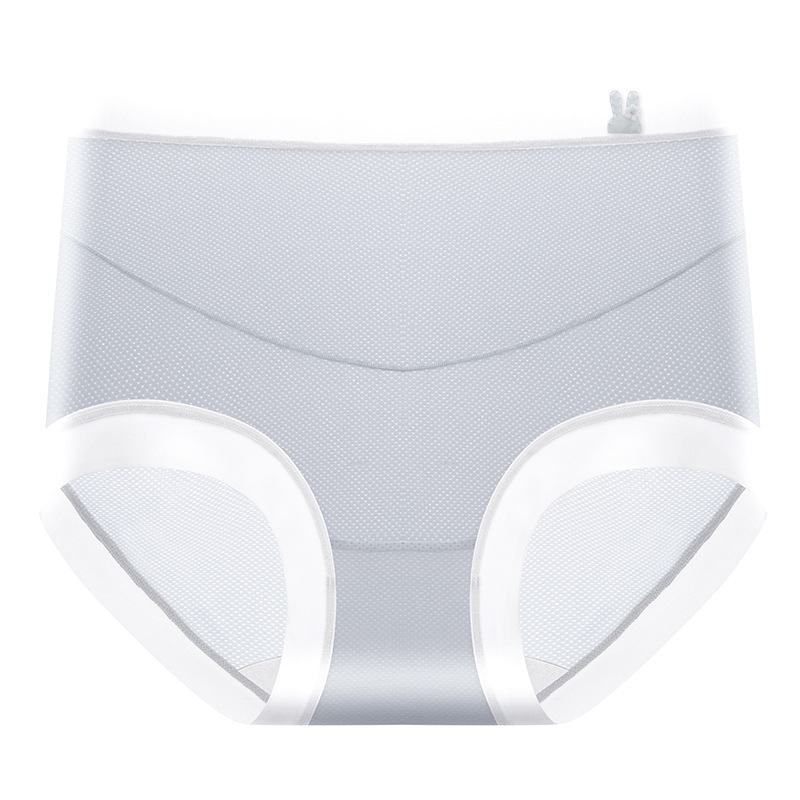 Ropa interior de maternidad entrepierna de algodón entrepierna de algodón entrepierna antibacteriana cintura alta soporte para el abdomen durante el embarazo medio y tardío seda de hielo delgada refrescante