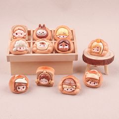 泡パン萌え粒diy樹脂小物アクセサリーキーホルダーペンダントかわいい置物卸売り