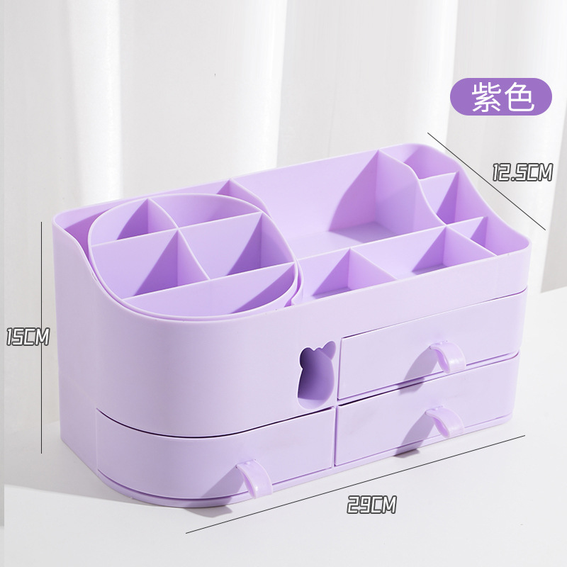 Caja de almacenamiento de gabinete de espejo lavabo de baño cosméticos lápiz labial estante de almacenamiento caja de acabado inclinada montada en la pared de baño