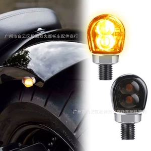 Harley motosiklet retro metal LED dönmə siqnalı gizli barmaq işığı mini 12V indikator
