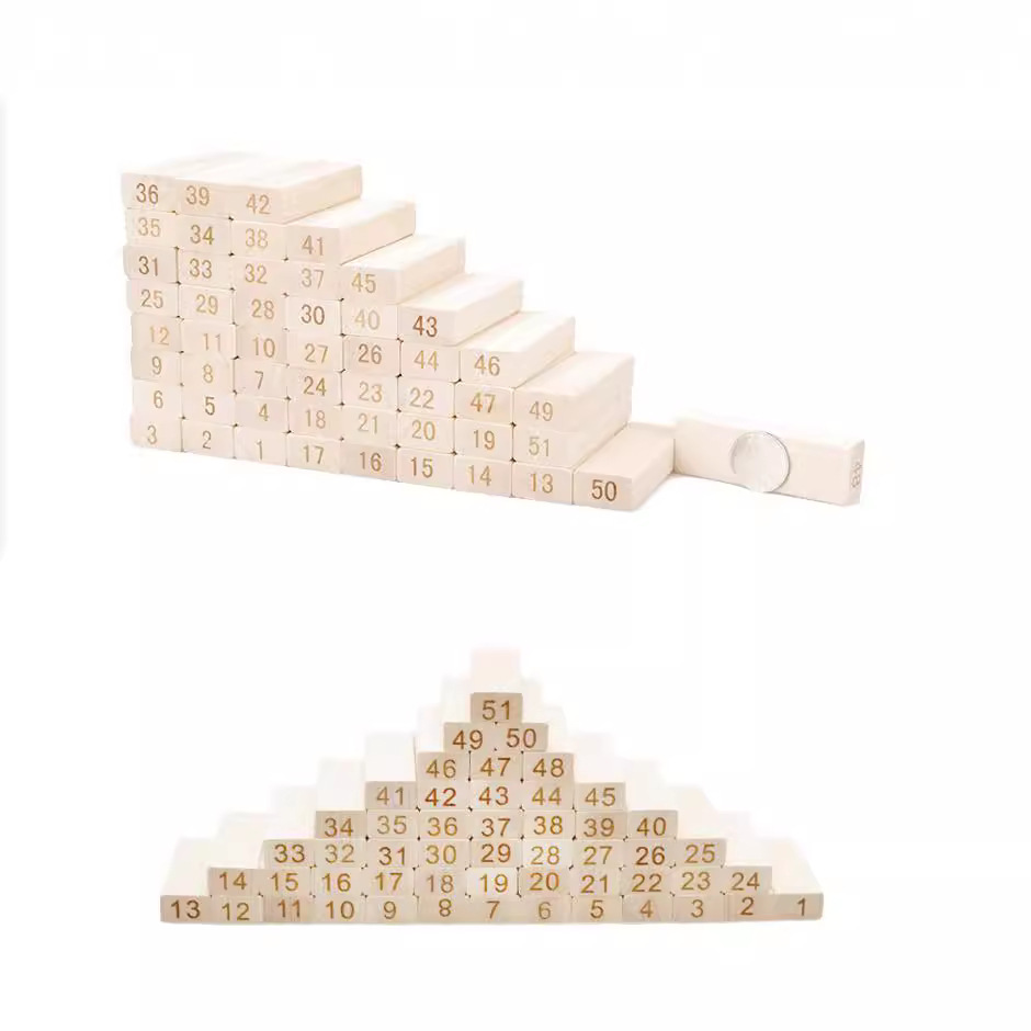 Boutique personal de madera apilados alta digital jengle apilados bloques educativos niños Juego de madera