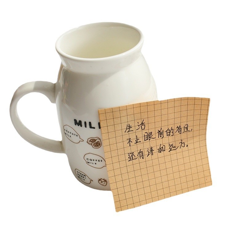 Nota adhesiva transparente nota libro de notas ins pegatina papelería estudiante de color creativo al por mayor cuaderno papel de nota deseo pegatina