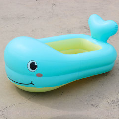 Little Yellow Duck Baby Inflatable Bathtub Baby Bathtub Thickened Newborn Children Can Sit and Lie Folding Portable Bathtub