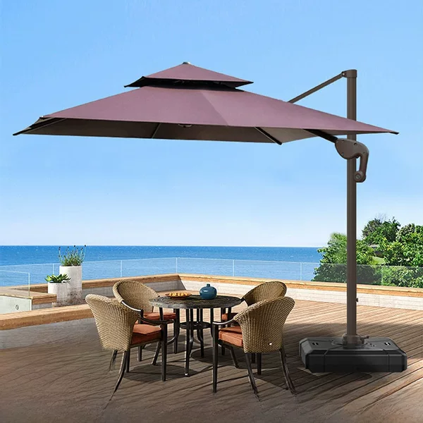 Sunshade Umbrella Outdoor Umbrella Courtyard Umbrella Garden Terrace Large Sun Umbrella Shed Merchants Outdoor Stall Outdoor Sun Protection Roman Umbrella