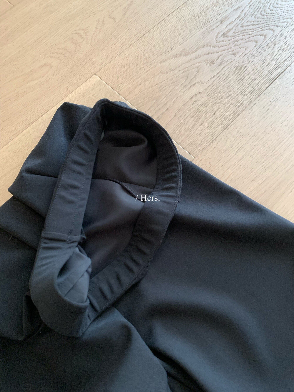 Quần culottes nữ ống rộng cạp cao chun lưng vải mỏng mùa hè — màu đen chi tiết 12