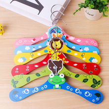 木制儿童衣架 小动物卡通衣架 宝宝衣架衣服撑子木头晾衣架批发