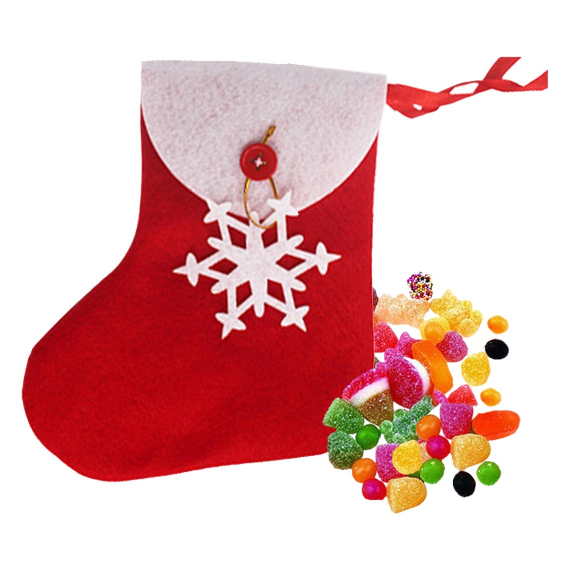 Transfronteriza nuevas decoraciones de Navidad copo de nieve Calcetines de Navidad árbol de Navidad adornos regalo bolsa Navidad niños regalos
