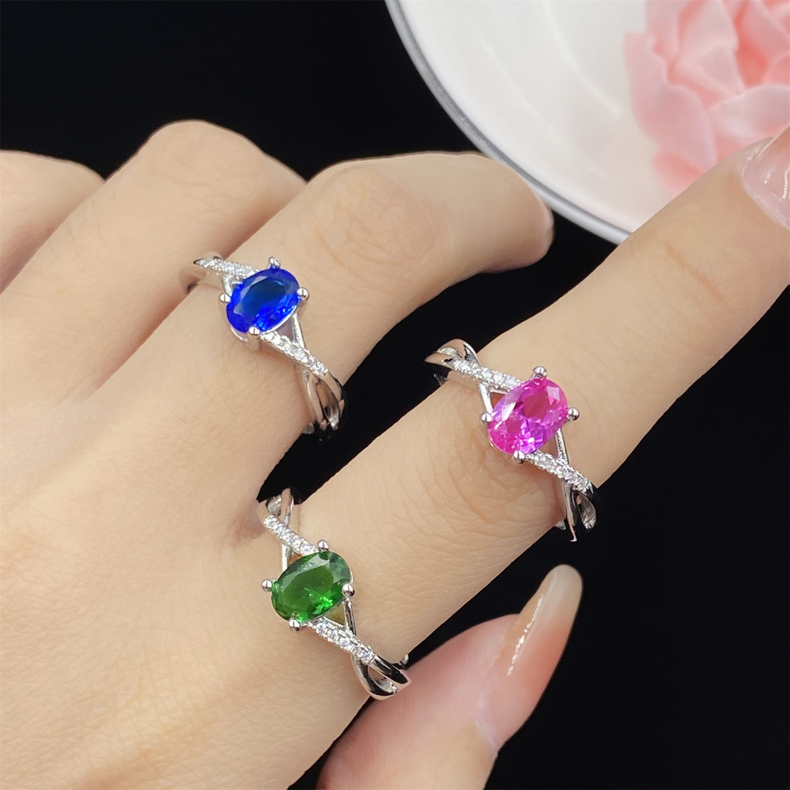 Sapphire elegant sophisticated one size ring