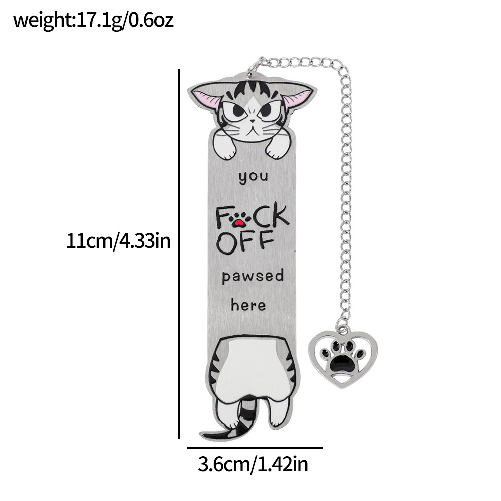 Amazon venta caliente interesante gatito perro marcadores adorables diseño de contraste de color blanco y negro marcadores de acero inoxidable fabricantes al por mayor