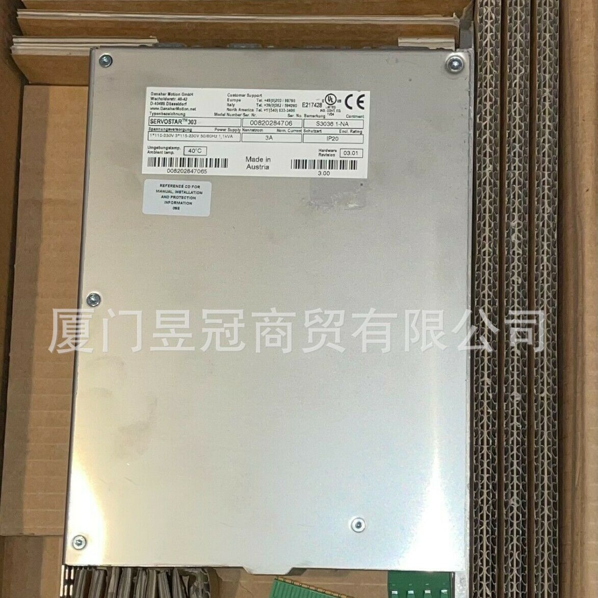 原装KOLLMORGEN科尔摩根伺服器300系列Servostar 303 S30361-NA新