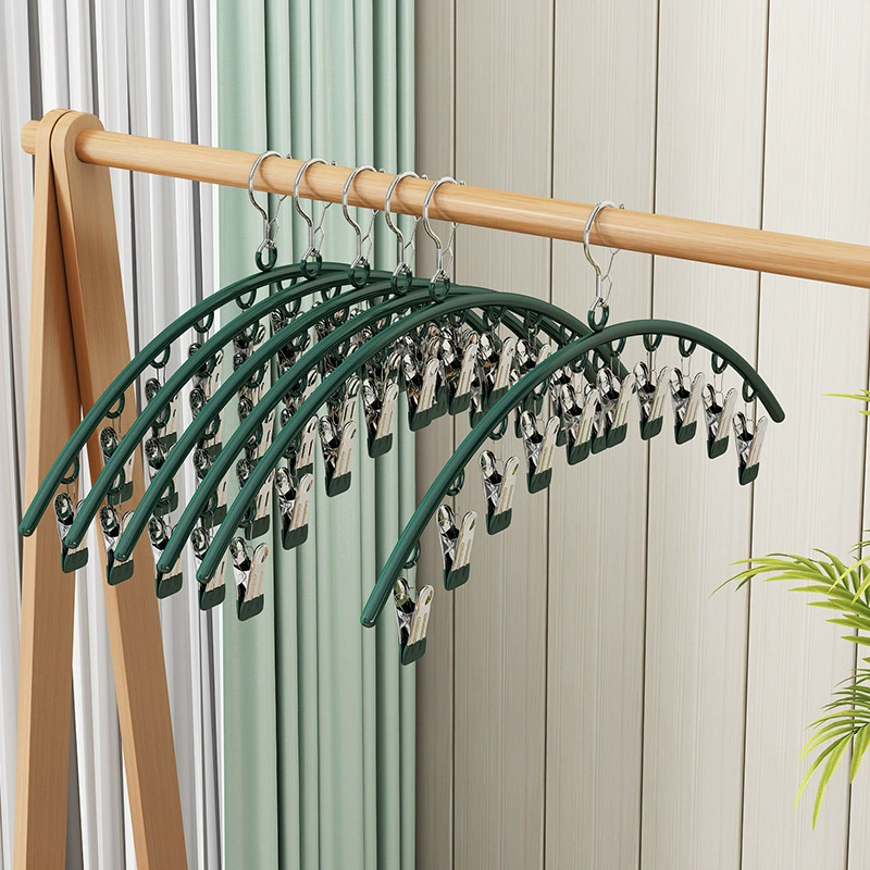 10 зажимов из нержавеющей стали зажим для сушки носков зажим сушилка для носков с несколькими зажимами для одежды висит балкон ветрозащитная многофункциональная сушка