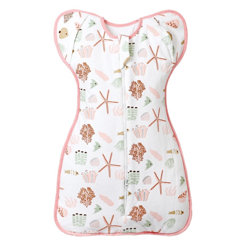 Saco de dormir para recién nacidos de Amazon transfronterizo, delgado de verano, anti-shock, fábrica de edredón anti-patadas de primavera y otoño