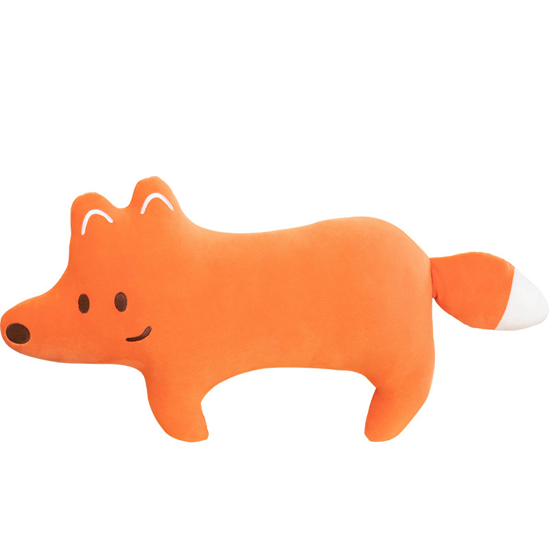 Dibujos animados Mohson almohada animal lindo rinoceronte cocodrilo zorro Kapibala muñeco de peluche sofá cojín de sala de estar