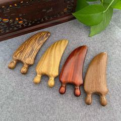 Tigerwood dual-purpose scraping board nose scraping wooden scraping board for face lifting and facial massage tool