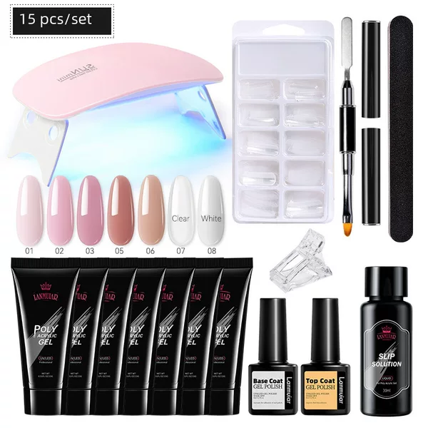 Extend Glue Nail Shop Nail Mold Paper-Free Pill Fast Extend Glue Nail Phototherapy Crystal Extend Nail suit