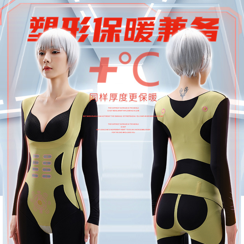 Vivo popular de manga larga talla de cuerpo corsé de una sola pieza de espalda vientre de contracción de la cadera de elevación de la cintura que forma el cuerpo que forma la ropa interior