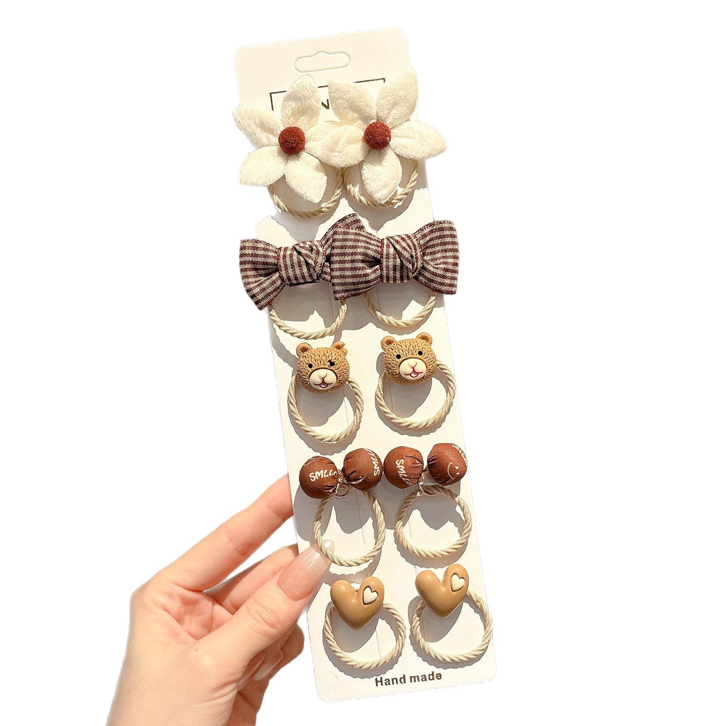 Baby pequeño pulgar anillo de cabello para niñas no lastimas correa de cabello para niños cuerda de cabello de alta elasticidad para niños