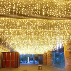 Led防水滝灯祝日灯フラッシュ灯氷条灯カーテン灯屋外満天星灯