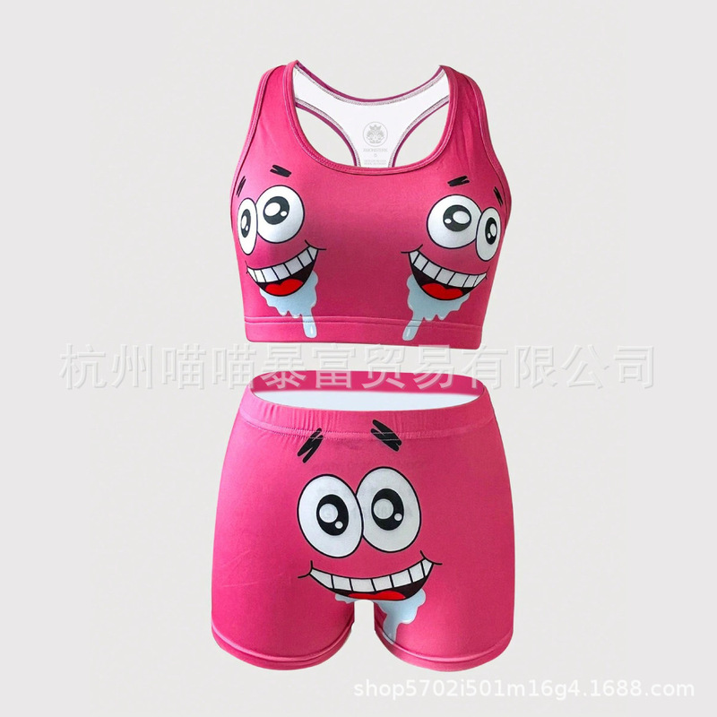 Sexy French Vest, Sports Women's Underwear, Comfortable Wire-Free Breathable Shorts, Cross-Border Factory Exclusive Supply