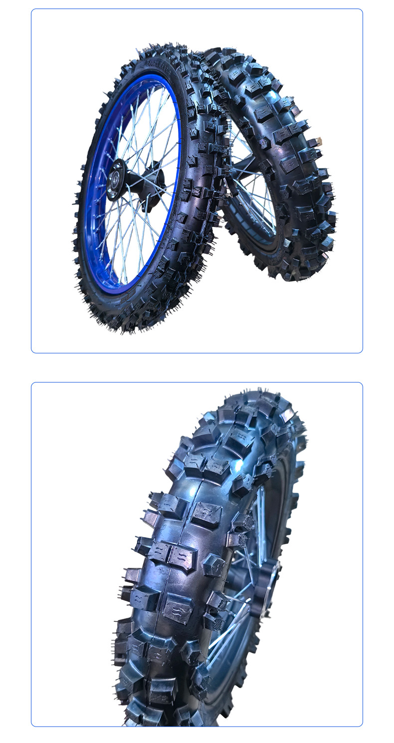 Manufacturer wholesale off-road motorcycle front 70/100-17 rear 90/100-14 off-road motorcycle tires and rims
