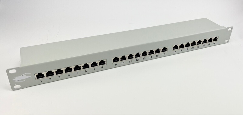 24-port Shielded patch panel Cat6a patch panel Cabinet Data Center patch panel