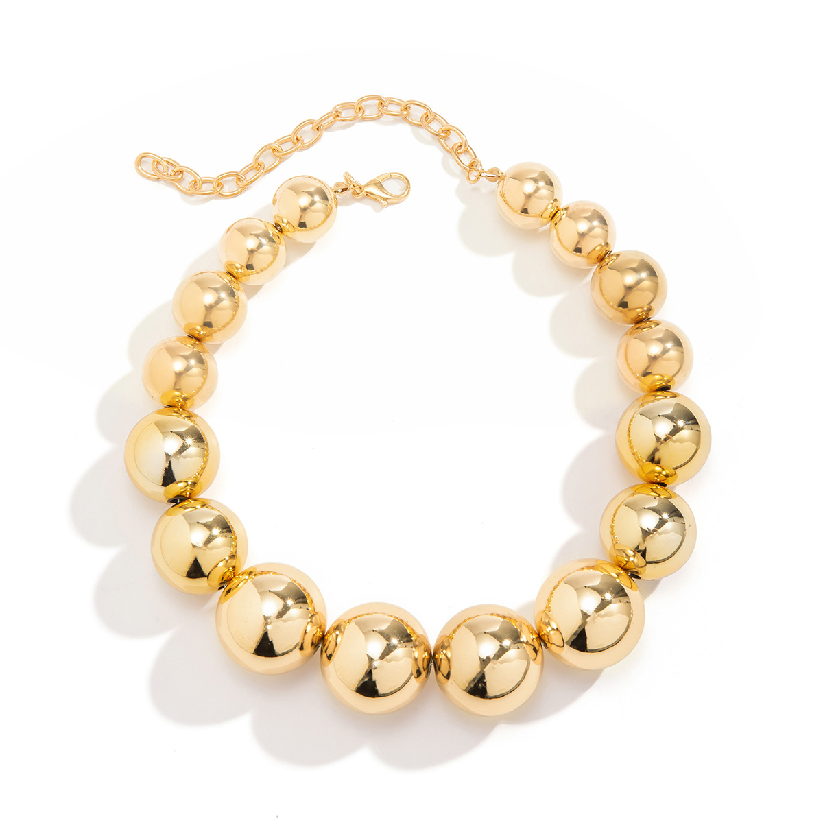 Glam Übertrieben Geometrisch Ccb Künstliche Perle Perlen Überzug Valentinstag Frau Halskette display picture 8