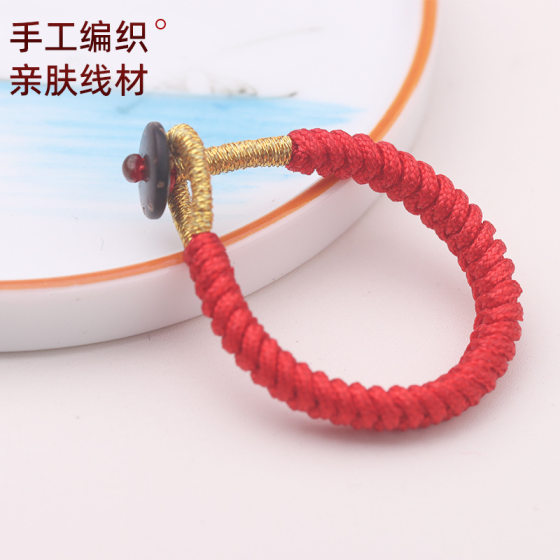 Diamond key chain hand-woven diy bag hanging buckle rope semi-finished ring buckle accessories manufacturers wholesale