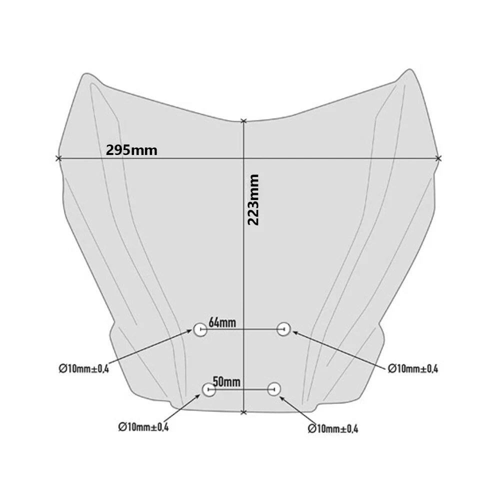 Suitable for Benelli Benelli 502C Front Windshield Windshield Bracket Deflector 2019-2021
