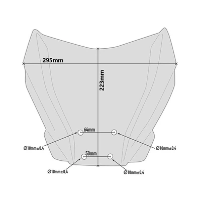 502C Front Windshield | Motorcycle front windshield