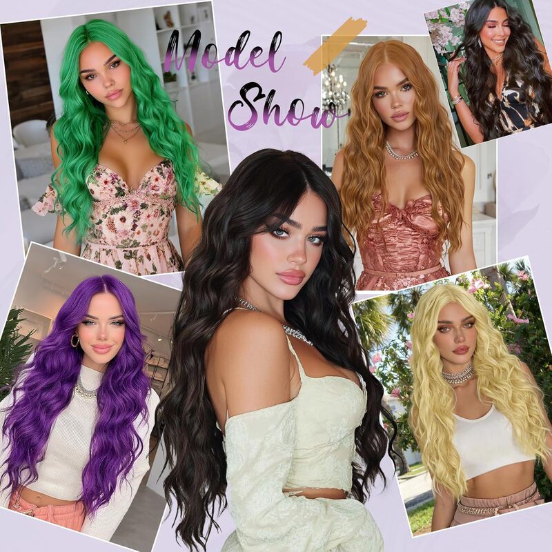 New Amazon Wig, Long Curly Hair with Middle Parting, African Small Curls, Water Wave Style, Full Head Wig for Women, One-Piece Wholesale New Amazon Wig, Long Curly Hair with Middle Parting, African Small Curls, Water Wave Style, Full Head Wig for Women, One-Piece Wholesale