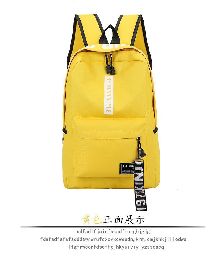 2026er koreanische Schultertasche mit Buchstabenmotiv für Jungen und Mädchen, Mittel- und Oberschüler, Schultasche für Damen mit großem Fassungsvermögen, Campus-Segeltuch-Rucksack