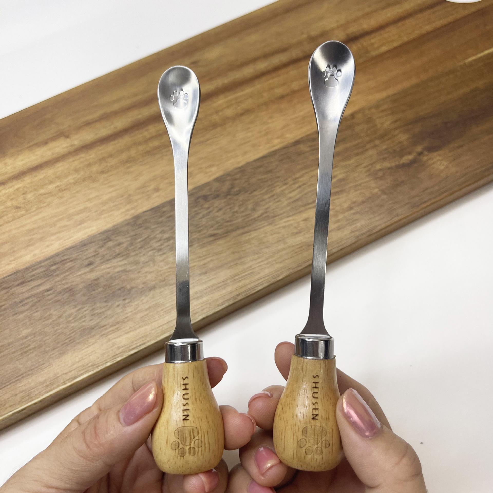 Egg Beater, Egg White Separator, Mud Press, Stainless Steel Kitchen Mini Kitchen Utensils, Rubber Wood Handle 8-Piece Set