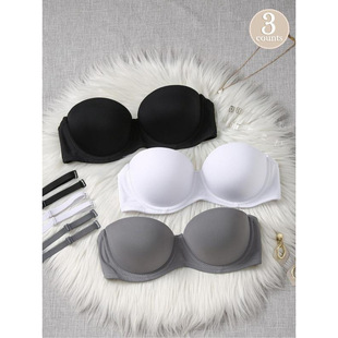 E 38538 Plus Size Non-slip Bandeau Bra ��a����Ĩ������