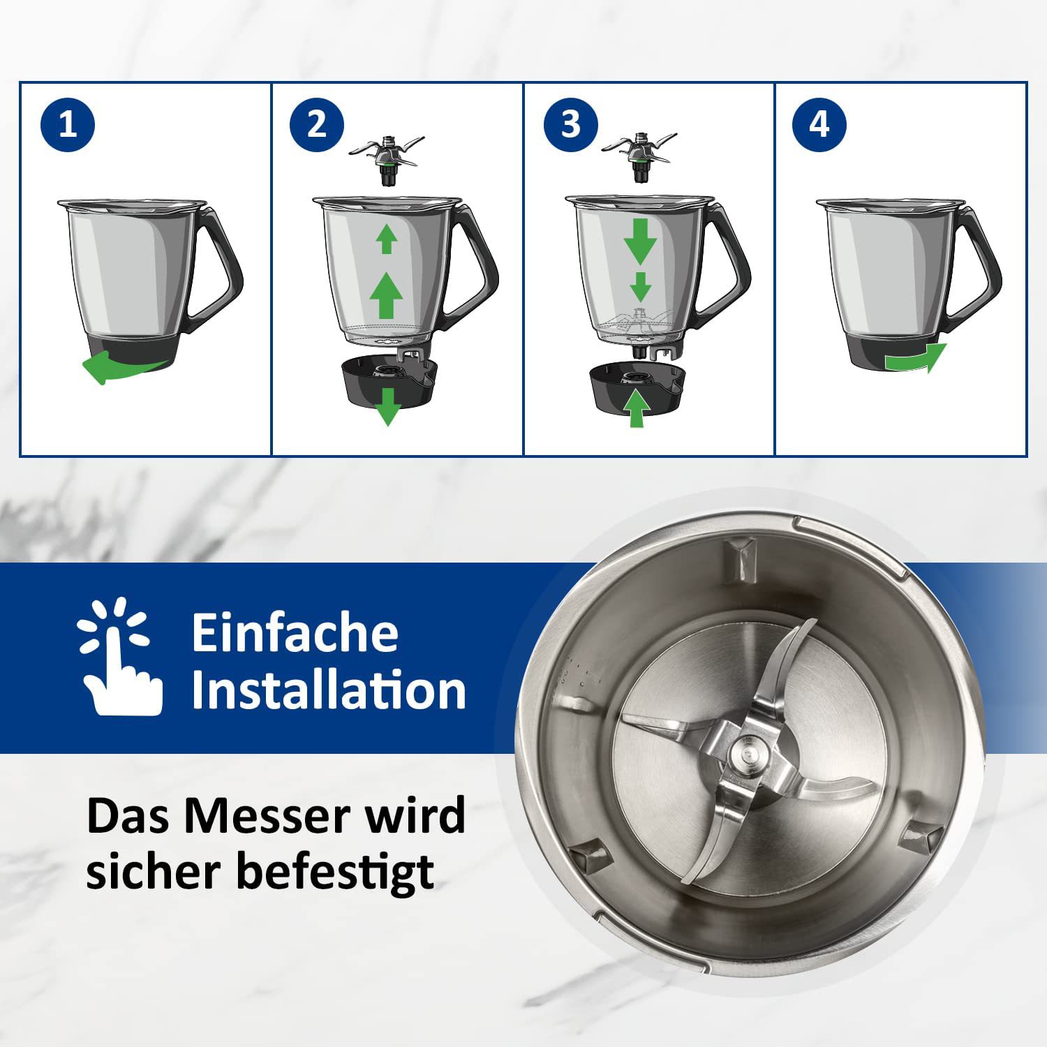 Adecuado para el hermoso producto thermomix tm5/tm6 tm31 juego de cuchillas universal versión de actualización de la máquina de cocción se puede personalizar