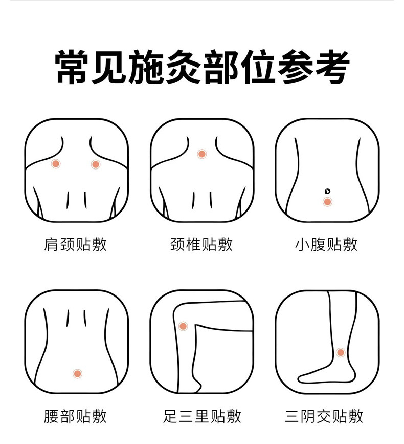 Mugwort Herbal Patch for Neck Shoulder Knee Joint Care 12 Patches per Box in use