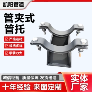 定制管夹式管托焊接式双孔螺旋管夹固定支座基准型冶金石油化工用